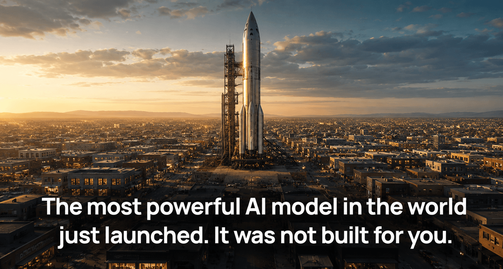 The most powerful AI model in the world just launched. It was not built for you.