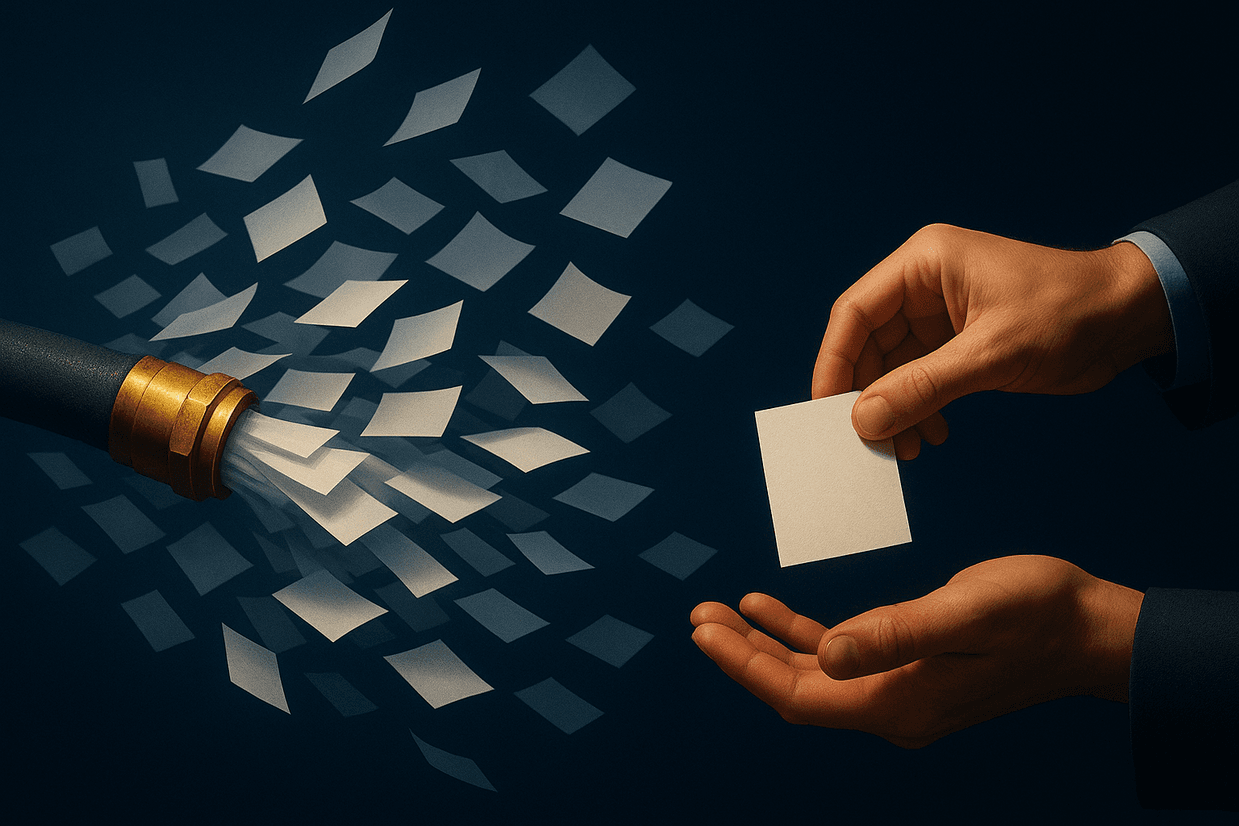 10,000 templates is faster spam. 100 researched emails is a capability you never had.