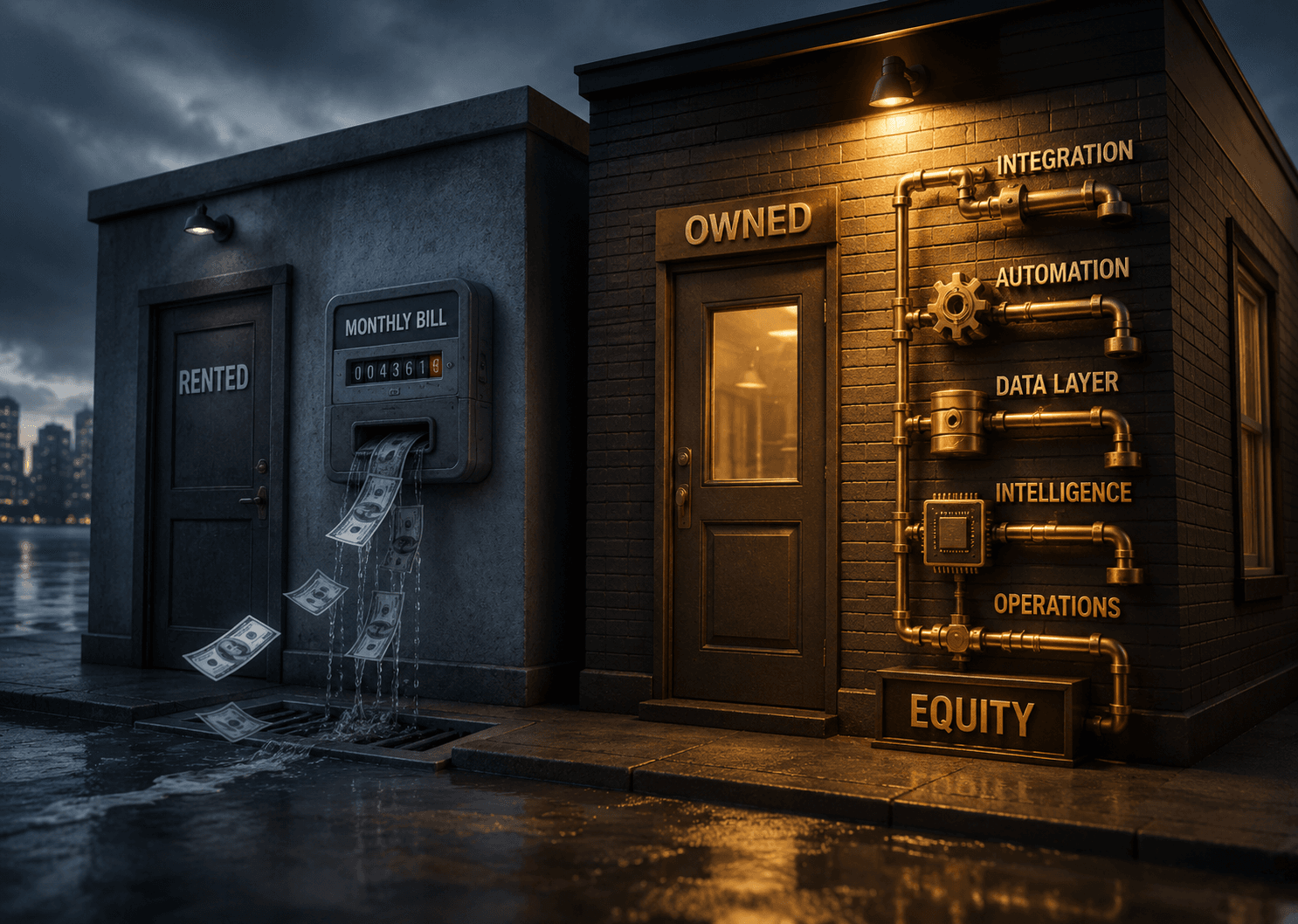 Configuration is capital. A subscription is rent.