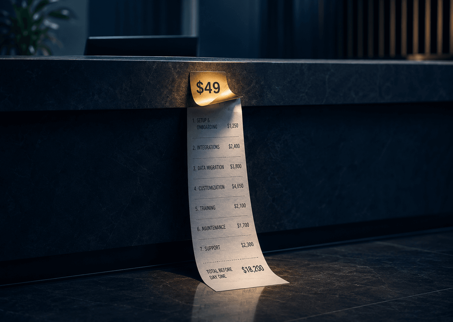 AI does not cost $20 a month. It costs seven taxes.